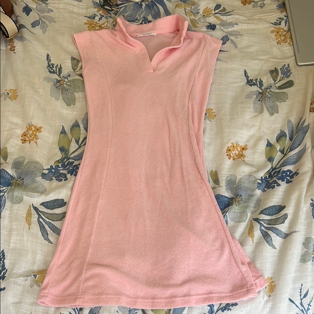 Peppermayo Pink Terrycloth Dress